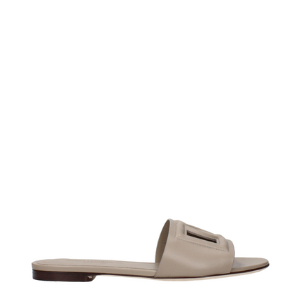 Dolce & Gabbana Leren sandalen met DG-logo